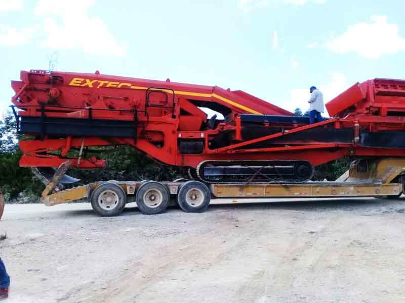 Transporte de Maquinaria Pesada Transmora Cribadora de Bandas